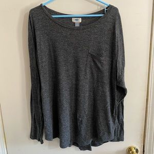 Old Navy Long Sleeve Tee Gray